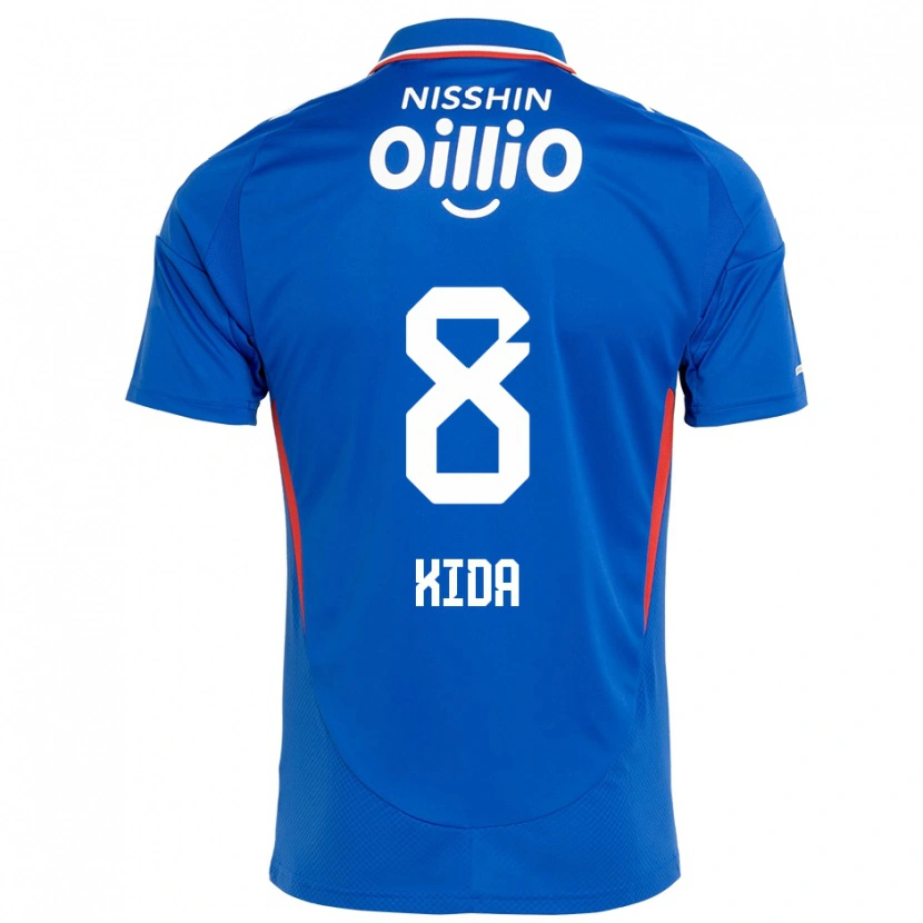 Danxen Męski Takuya Kida #8 Biały Królewski Niebieski Domowa Koszulka 2025/26 Koszulki Klubowe