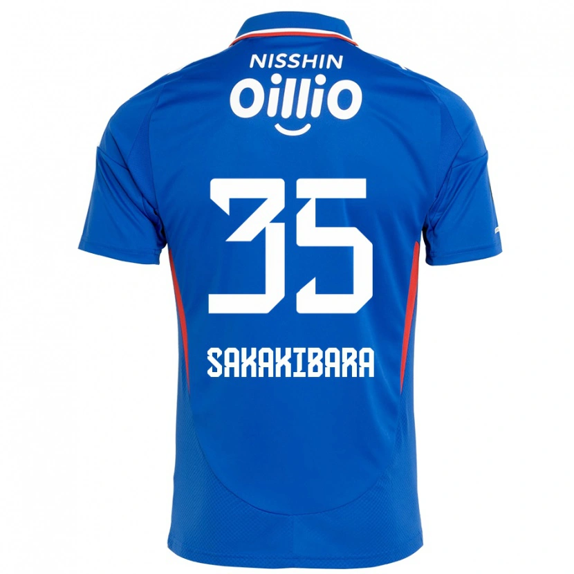 Danxen Męski Keigo Sakakibara #35 Biały Królewski Niebieski Domowa Koszulka 2025/26 Koszulki Klubowe