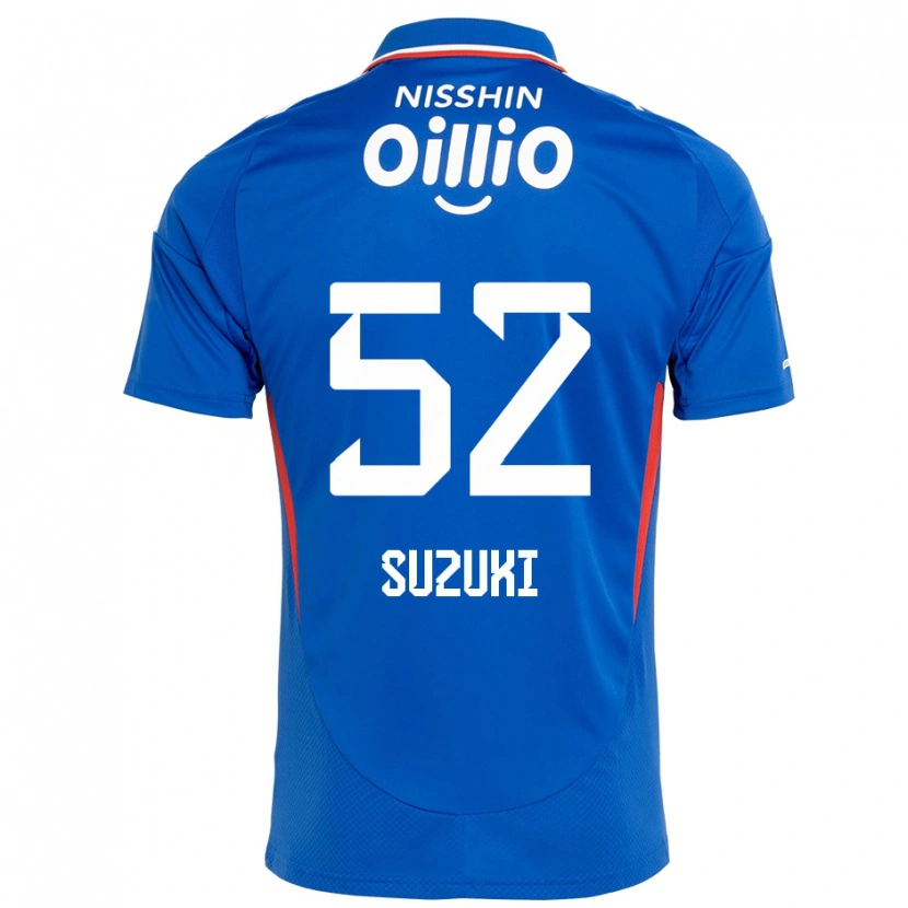 Danxen Męski Kai Suzuki #52 Biały Królewski Niebieski Domowa Koszulka 2025/26 Koszulki Klubowe