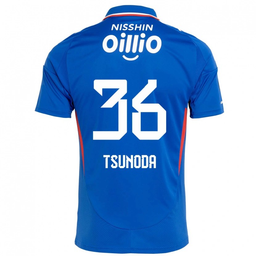 Danxen Męski Ryotaro Tsunoda #36 Biały Królewski Niebieski Domowa Koszulka 2025/26 Koszulki Klubowe