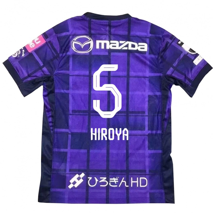 Danxen Męski Hiroya Matsumoto #5 Fioletowy Pomarańczowy Domowa Koszulka 2025/26 Koszulki Klubowe