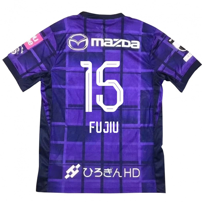 Danxen Męski Natsumi Fujiu #15 Fioletowy Pomarańczowy Domowa Koszulka 2025/26 Koszulki Klubowe