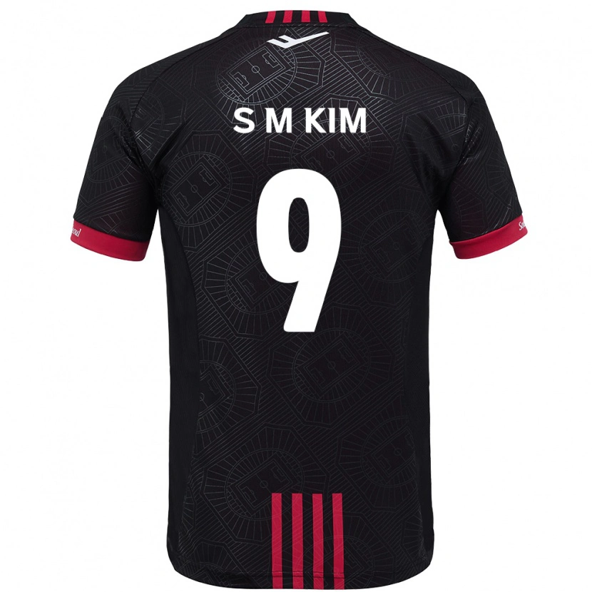 Danxen Męski Min-Sung Kim #9 Biały Czarny Domowa Koszulka 2025/26 Koszulki Klubowe