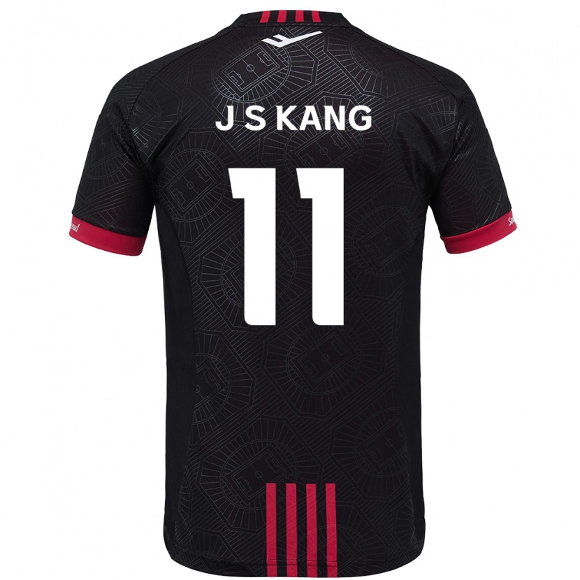 Danxen Męski Seong-Jin Kang #11 Biały Czarny Domowa Koszulka 2025/26 Koszulki Klubowe