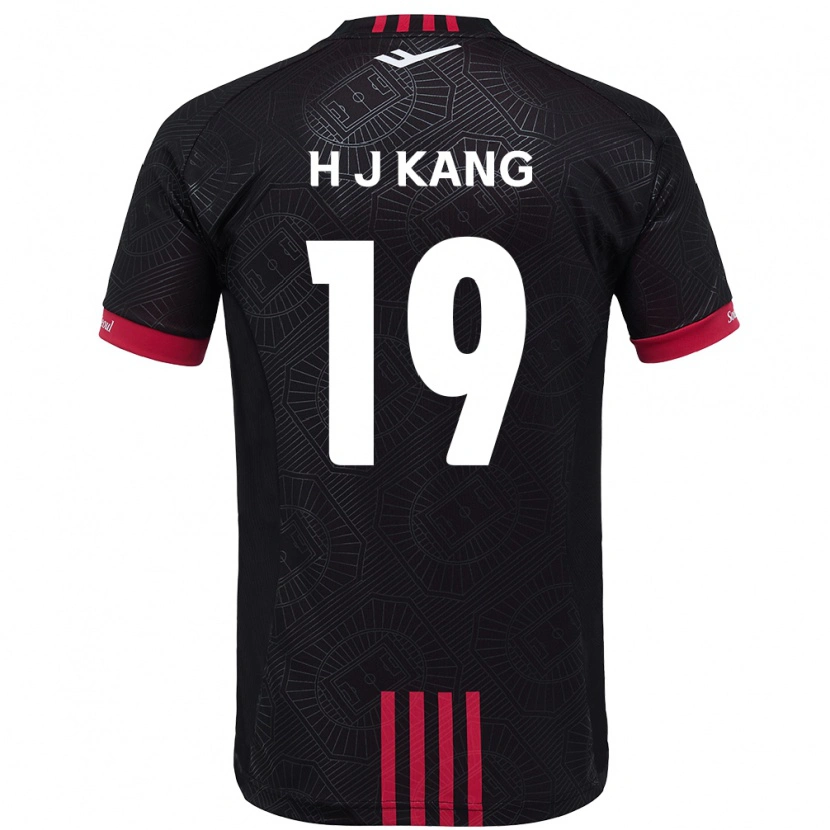 Danxen Męski Ju-Hyeok Kang #19 Biały Czarny Domowa Koszulka 2025/26 Koszulki Klubowe
