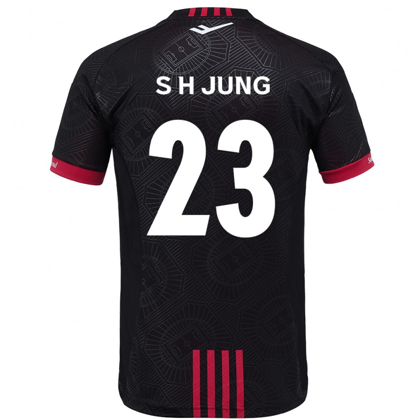 Danxen Męski Hyeon-Soo Jung #23 Biały Czarny Domowa Koszulka 2025/26 Koszulki Klubowe