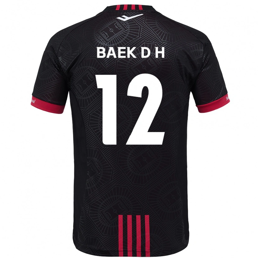 Danxen Męski Baek Do-Hye #12 Biały Czarny Domowa Koszulka 2025/26 Koszulki Klubowe
