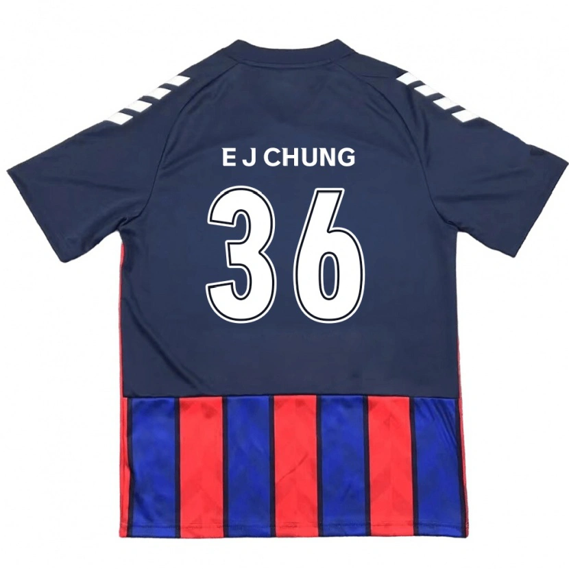 Danxen Męski Joshua Eui-Jin Chung #36 Królewski Niebieski Czerwony Domowa Koszulka 2025/26 Koszulki Klubowe