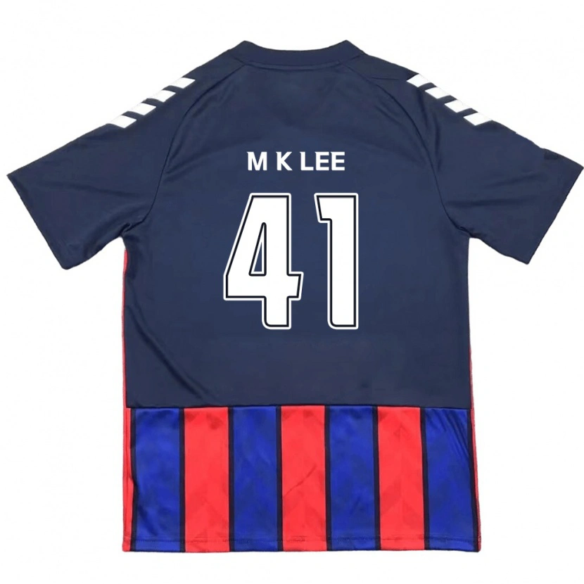Danxen Męski Kyung-Min Lee #41 Królewski Niebieski Czerwony Domowa Koszulka 2025/26 Koszulki Klubowe