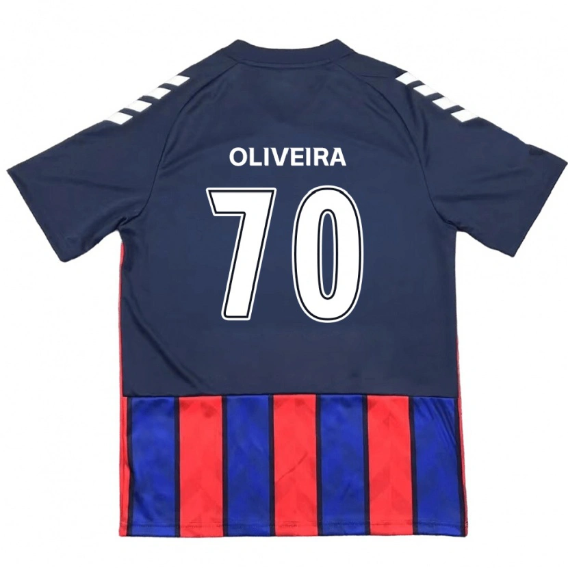 Danxen Męski Anderson Oliveira #70 Złamana Biel Czerwony Domowa Koszulka 2025/26 Koszulki Klubowe