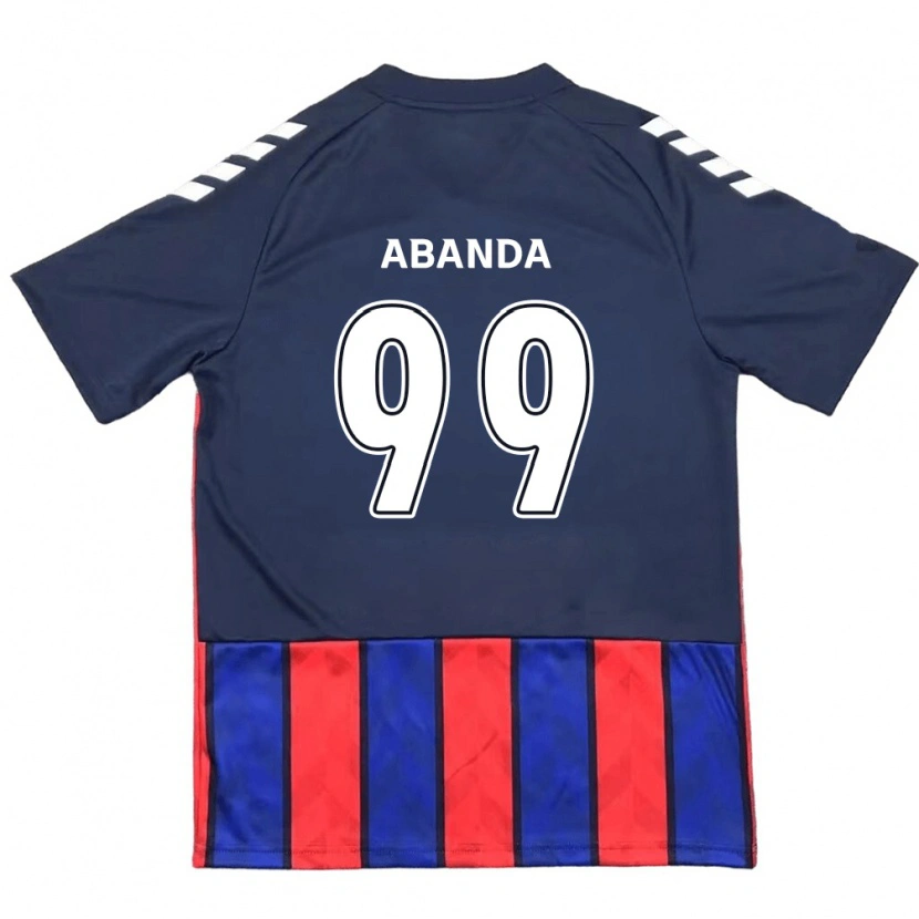 Danxen Męski Leroy Abanda #99 Złamana Biel Czerwony Domowa Koszulka 2025/26 Koszulki Klubowe