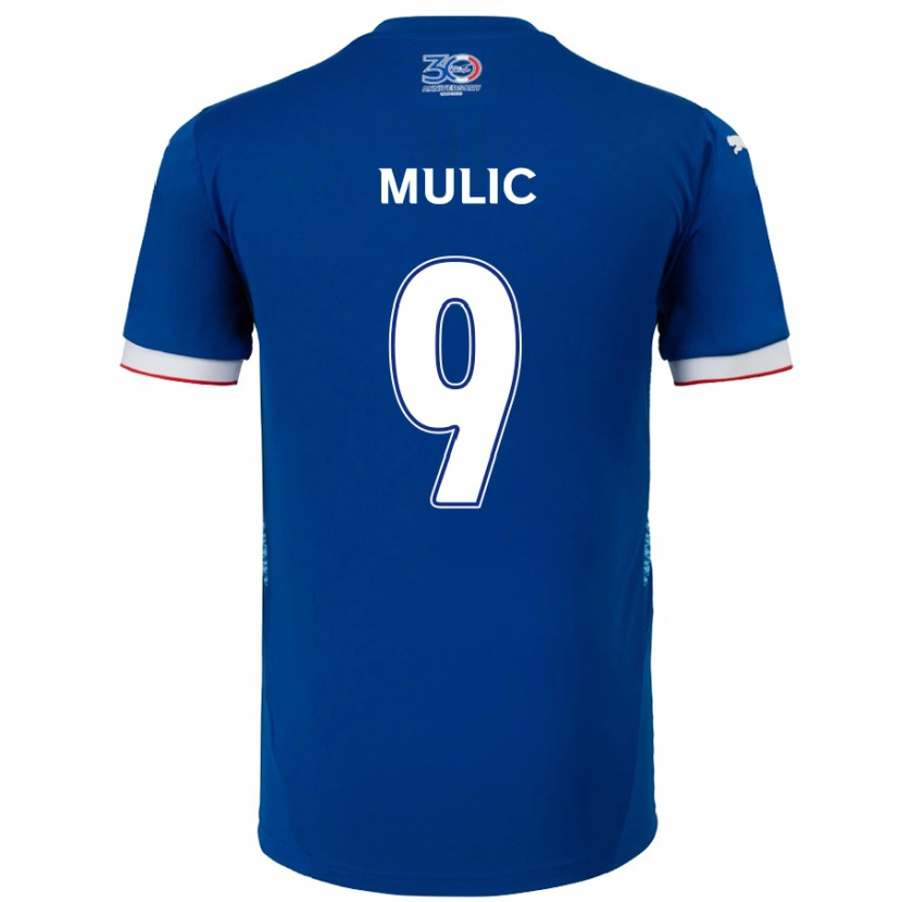 Danxen Męski Fejsal Mulic #9 Królewski Niebieski Biały Domowa Koszulka 2025/26 Koszulki Klubowe
