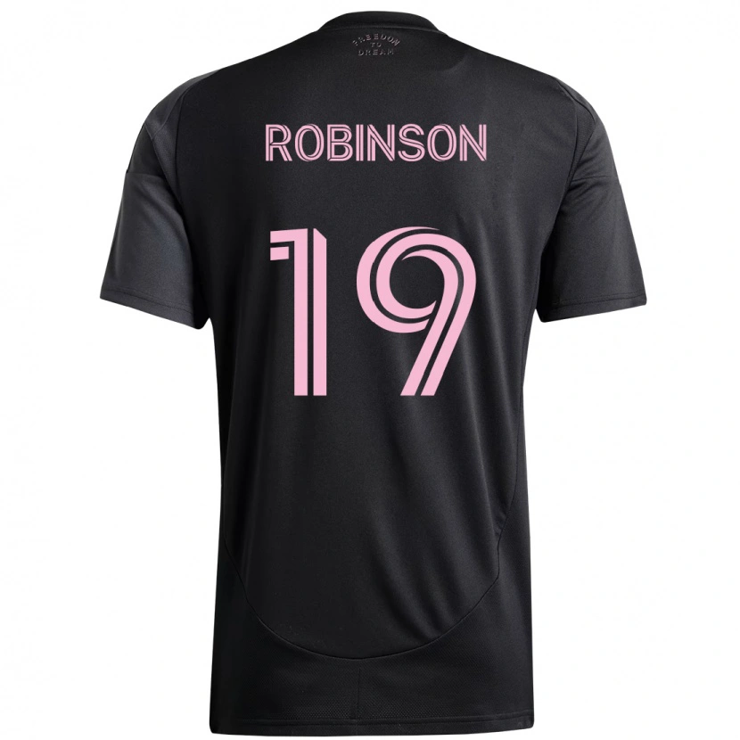 Danxen Męski Robbie Robinson #19 Różowy Czarny Wyjazdowa Koszulka 2025/26 Koszulki Klubowe