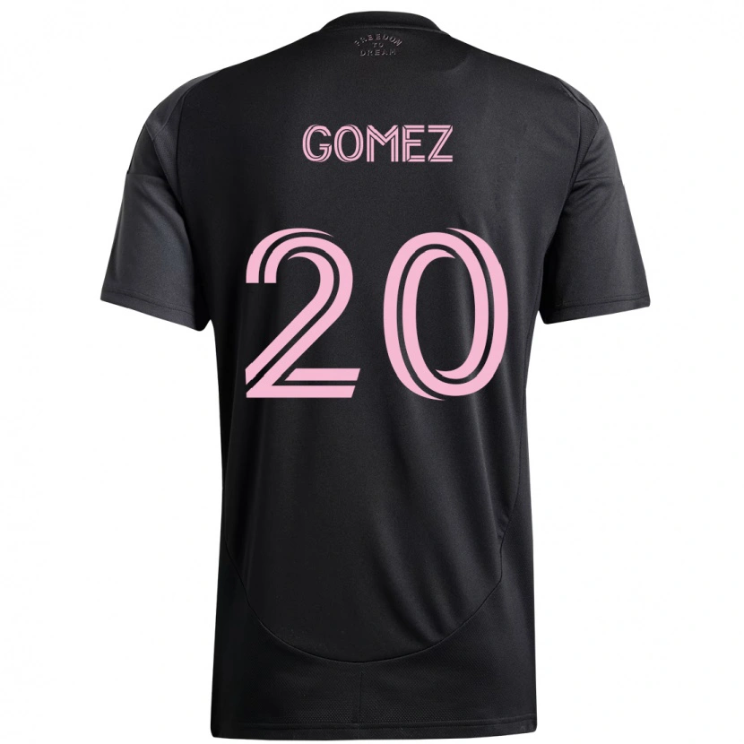 Danxen Męski Diego Gómez #20 Różowy Czarny Wyjazdowa Koszulka 2025/26 Koszulki Klubowe