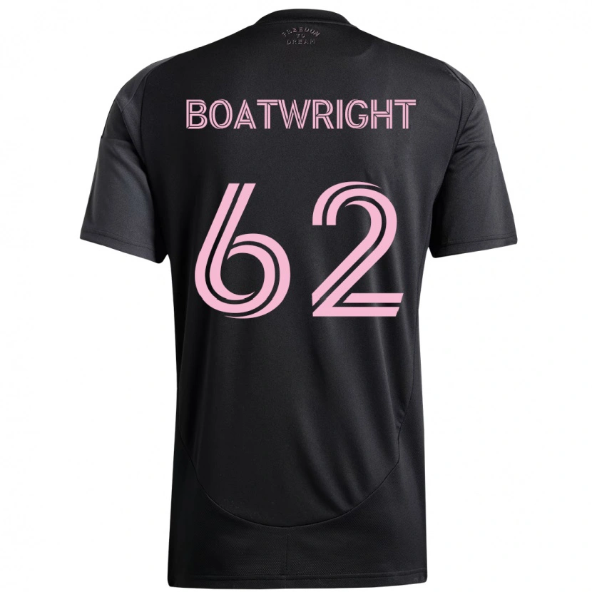 Danxen Męski Israel Boatwright #62 Różowy Czarny Wyjazdowa Koszulka 2025/26 Koszulki Klubowe
