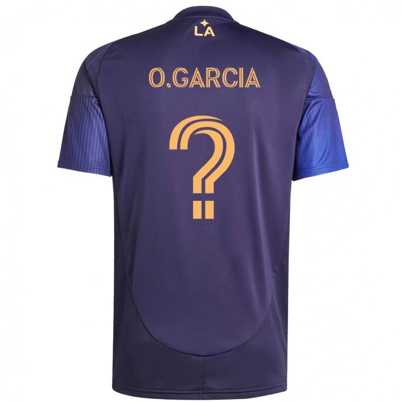 Danxen Męski Omar Garcia #0 Fioletowy Niebieski Wyjazdowa Koszulka 2025/26 Koszulki Klubowe