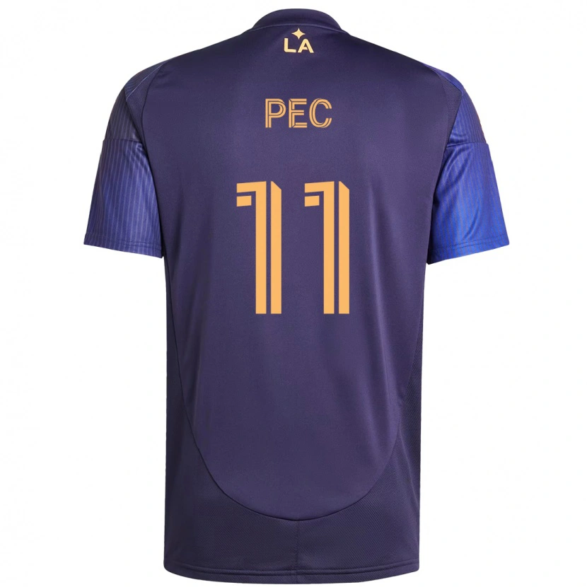 Danxen Męski Gabriel Pec #11 Fioletowy Niebieski Wyjazdowa Koszulka 2025/26 Koszulki Klubowe