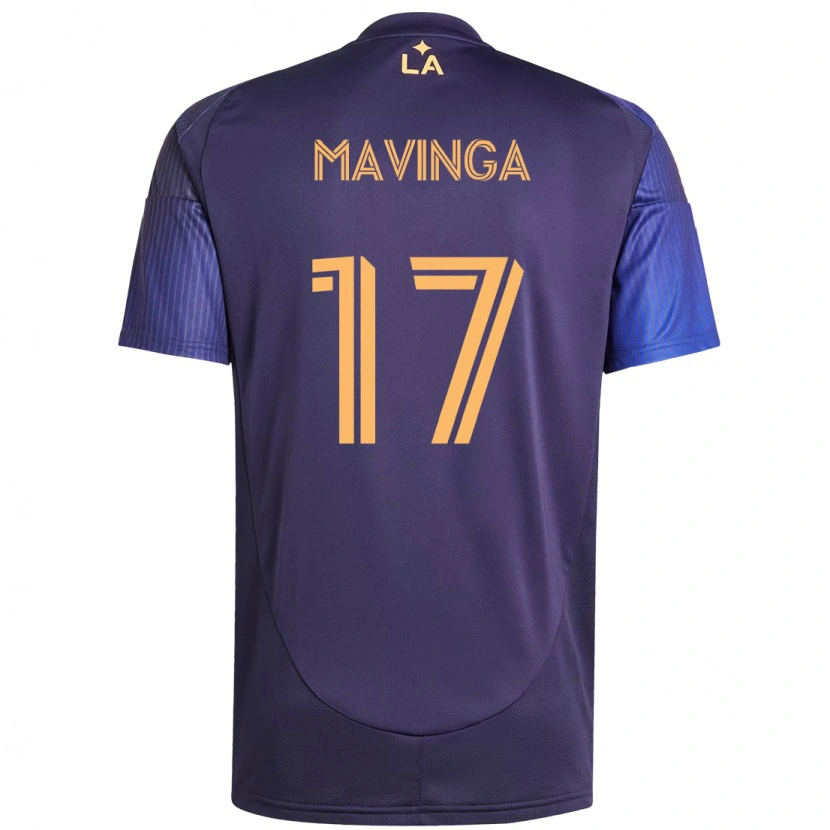 Danxen Męski Chris Mavinga #17 Fioletowy Niebieski Wyjazdowa Koszulka 2025/26 Koszulki Klubowe
