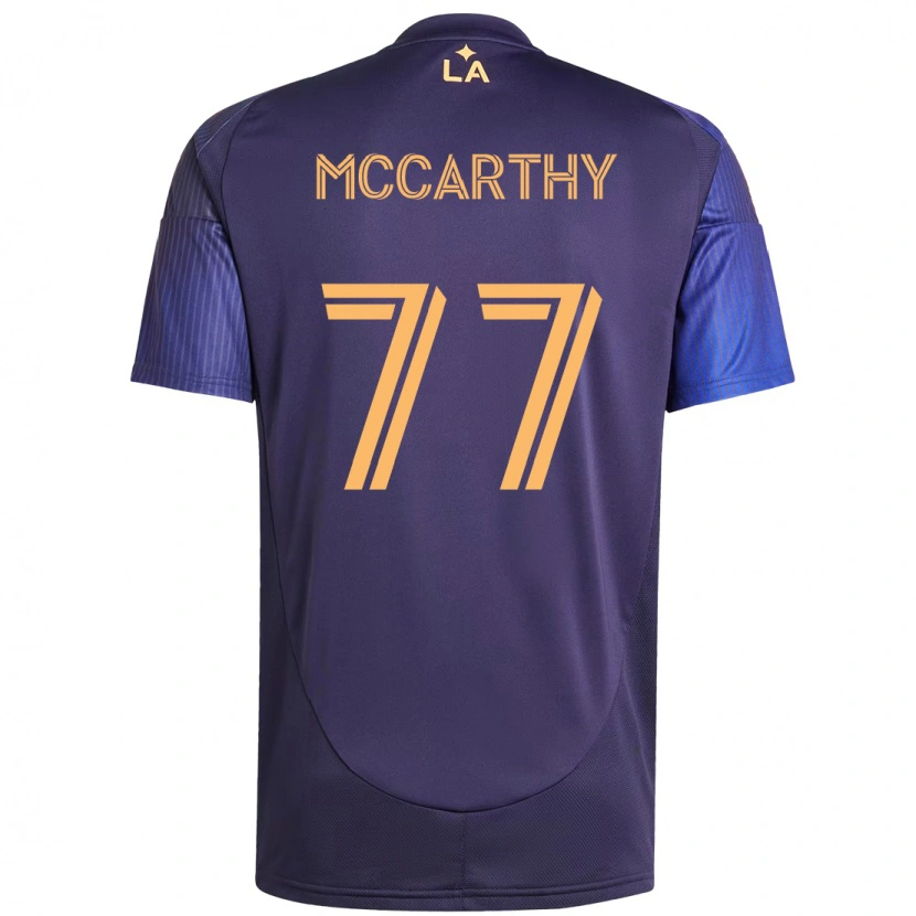 Danxen Męski John Mccarthy #77 Fioletowy Niebieski Wyjazdowa Koszulka 2025/26 Koszulki Klubowe