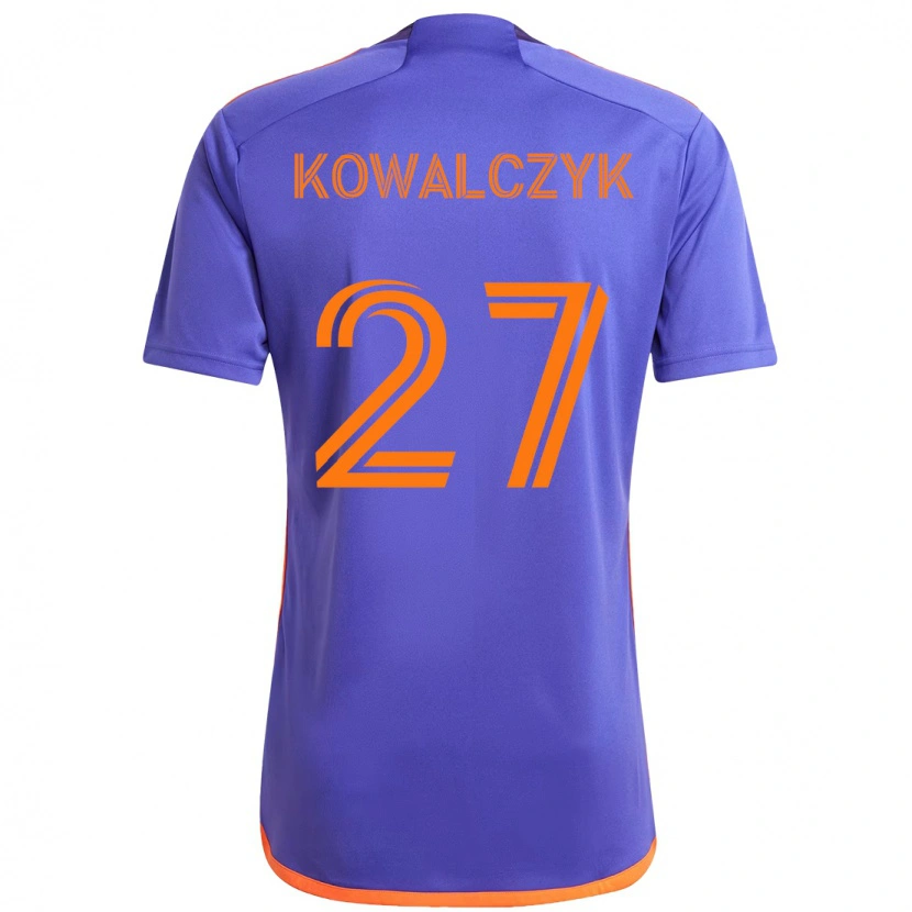 Danxen Męski Sebastian Kowalczyk #27 Pomarańczowy Biały Wyjazdowa Koszulka 2025/26 Koszulki Klubowe