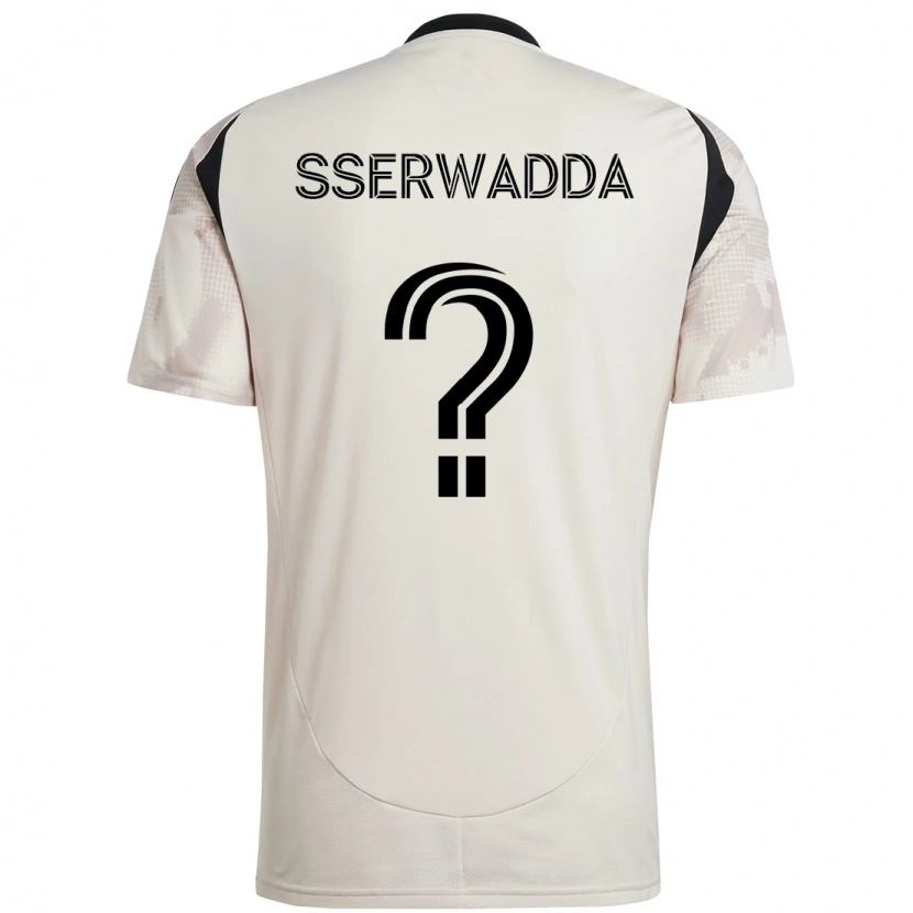 Danxen Męski Steven Sserwadda #0 Czerwony Czarny Wyjazdowa Koszulka 2025/26 Koszulki Klubowe