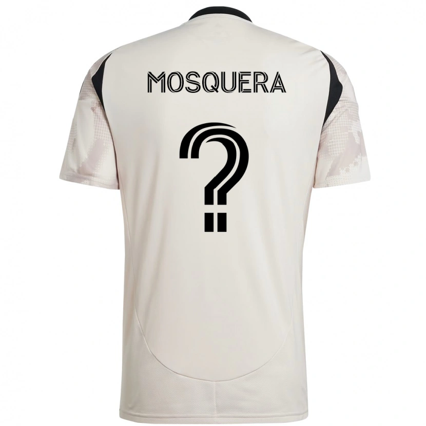 Danxen Męski Rafael Mosquera #0 Czerwony Czarny Wyjazdowa Koszulka 2025/26 Koszulki Klubowe