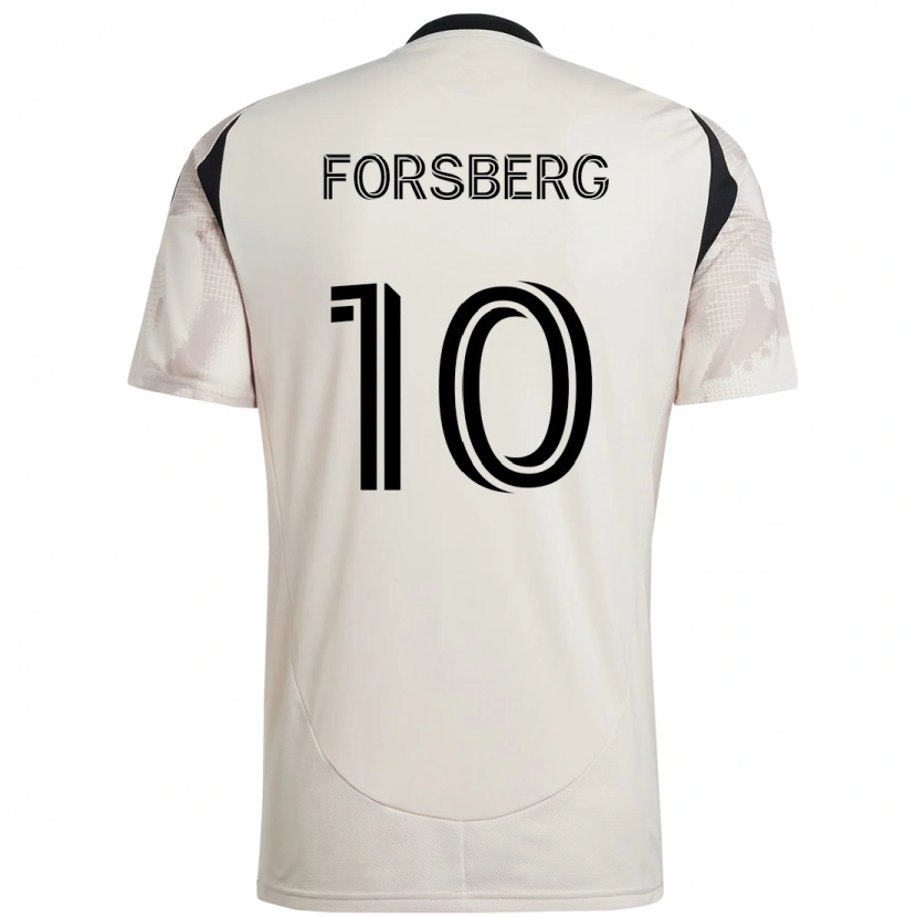 Danxen Męski Emil Forsberg #10 Czerwony Czarny Wyjazdowa Koszulka 2025/26 Koszulki Klubowe