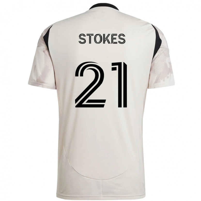 Danxen Męski Aidan Stokes #21 Czerwony Czarny Wyjazdowa Koszulka 2025/26 Koszulki Klubowe
