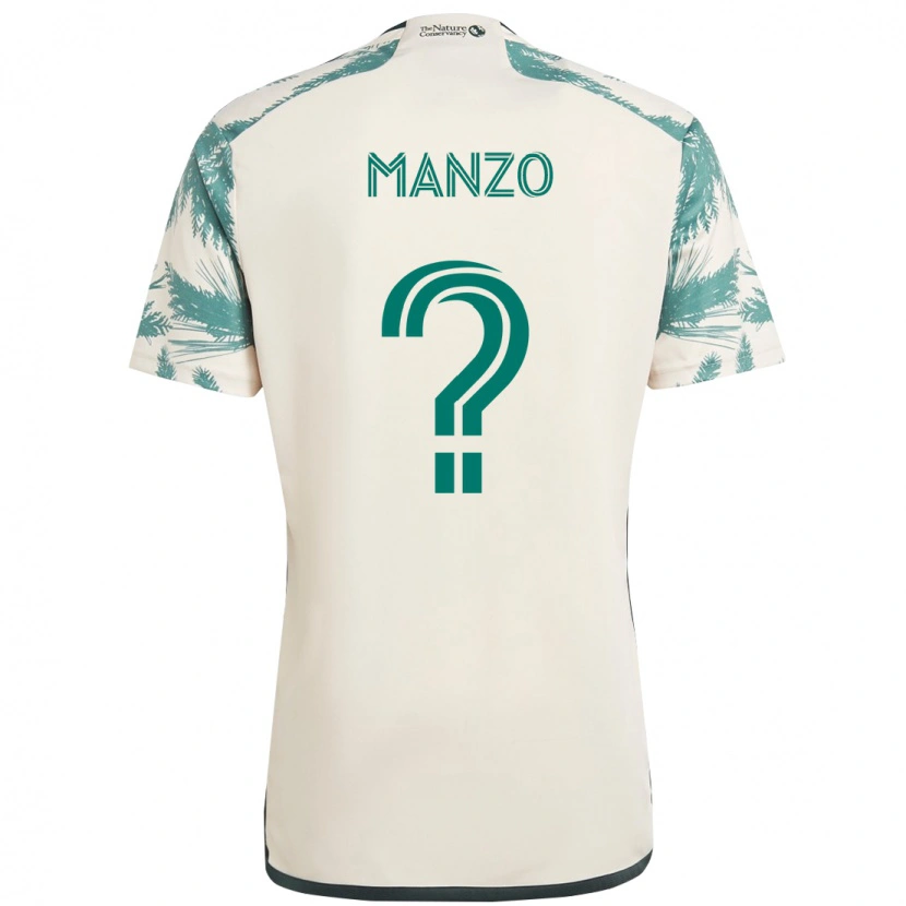 Danxen Męski Alexis Manzo #0 Czarny Brązowy Wyjazdowa Koszulka 2025/26 Koszulki Klubowe