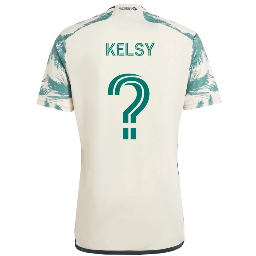Danxen Męski Kevin Kelsy #0 Czarny Brązowy Wyjazdowa Koszulka 2025/26 Koszulki Klubowe