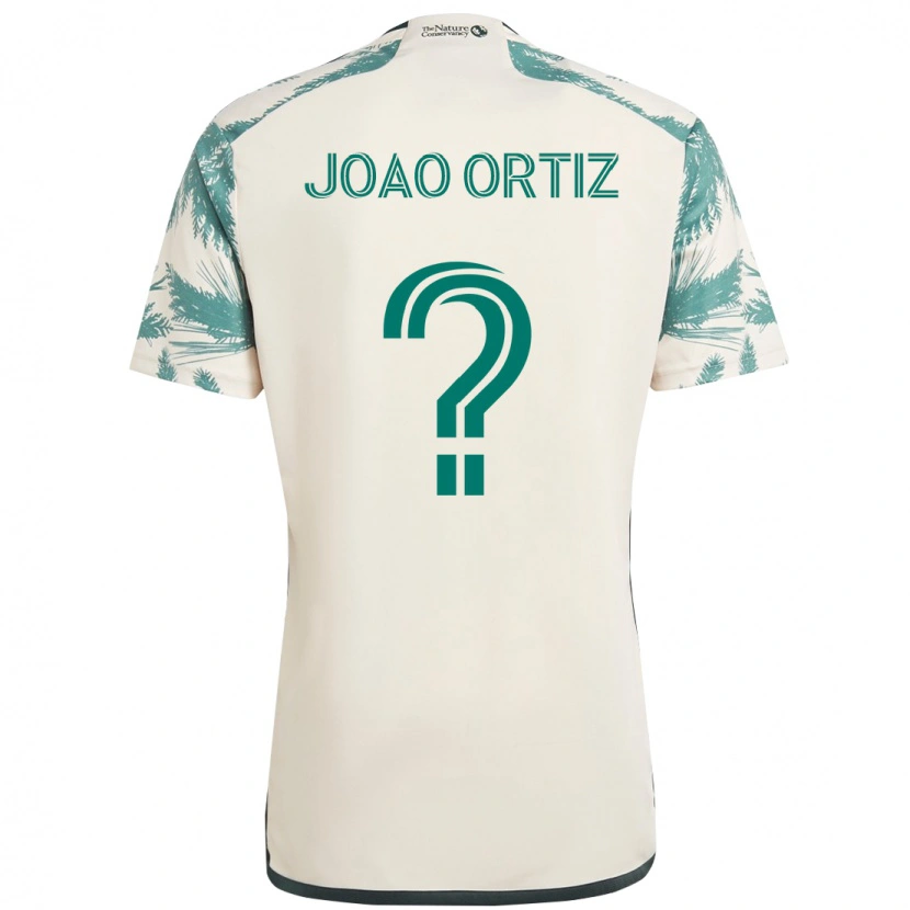 Danxen Męski Joao Ortiz #0 Czarny Brązowy Wyjazdowa Koszulka 2025/26 Koszulki Klubowe