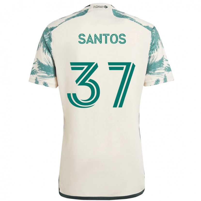 Danxen Męski Noah Santos #37 Czarny Brązowy Wyjazdowa Koszulka 2025/26 Koszulki Klubowe