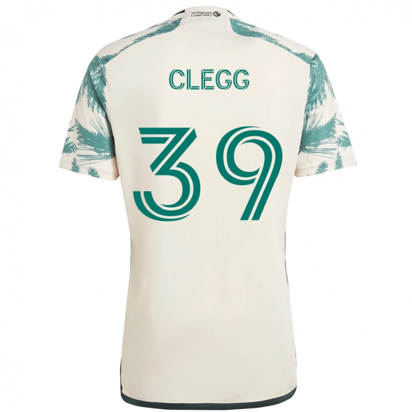 Danxen Męski Tyler Clegg #39 Czarny Brązowy Wyjazdowa Koszulka 2025/26 Koszulki Klubowe