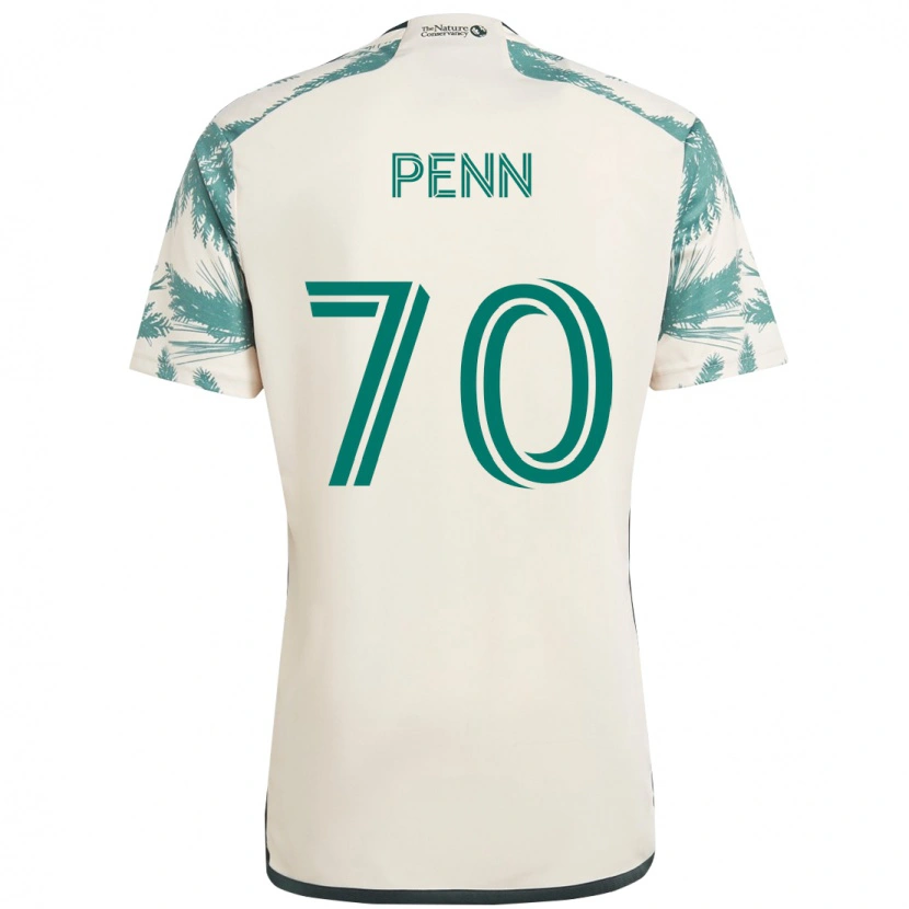 Danxen Męski Josh Penn #70 Czarny Brązowy Wyjazdowa Koszulka 2025/26 Koszulki Klubowe