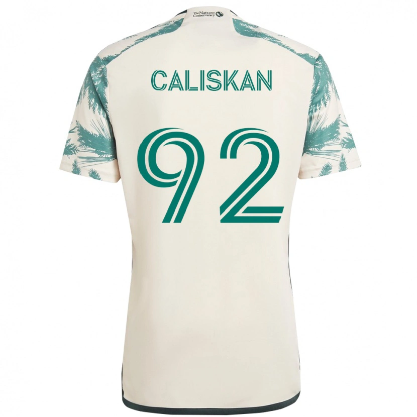 Danxen Męski Noel Caliskan #92 Czarny Brązowy Wyjazdowa Koszulka 2025/26 Koszulki Klubowe