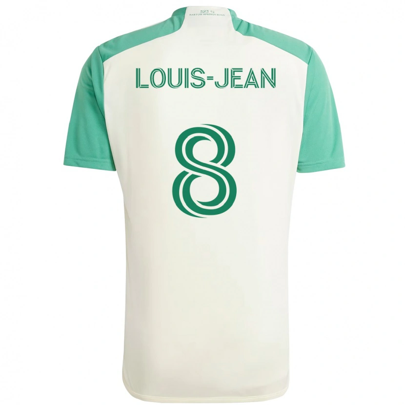 Danxen Męski Steeve Louis-Jean #8 Zielony Czarny Wyjazdowa Koszulka 2025/26 Koszulki Klubowe