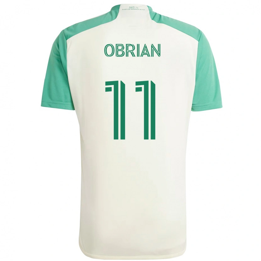 Danxen Męski Jáder Obrian #11 Zielony Czarny Wyjazdowa Koszulka 2025/26 Koszulki Klubowe