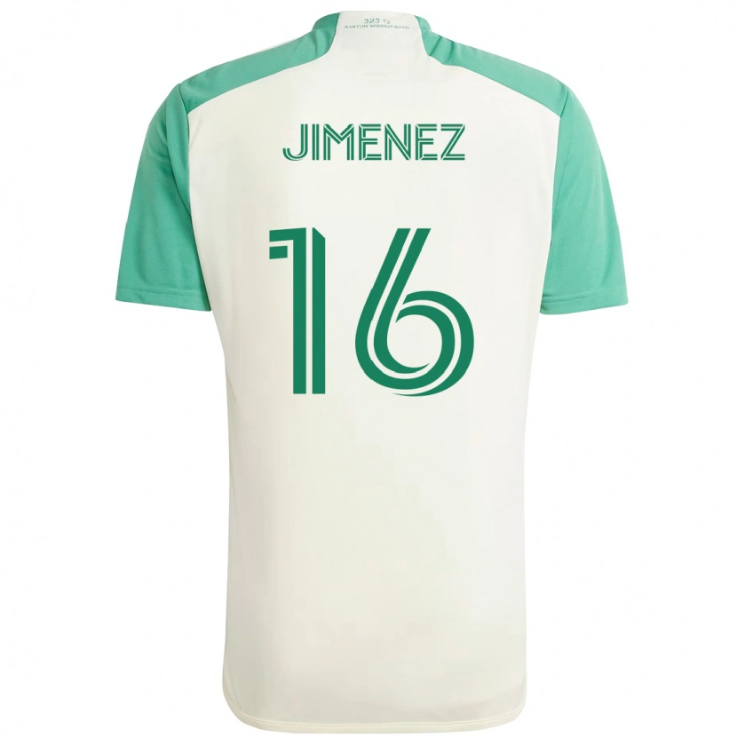 Danxen Męski Héctor Jiménez #16 Zielony Czarny Wyjazdowa Koszulka 2025/26 Koszulki Klubowe