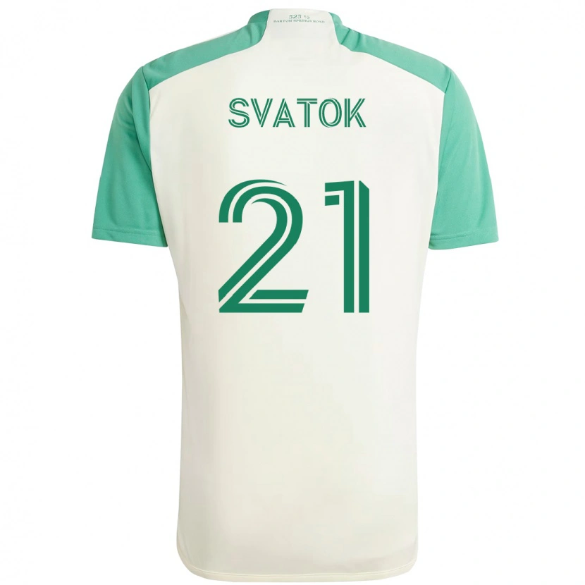 Danxen Męski Oleksandr Svatok #21 Zielony Czarny Wyjazdowa Koszulka 2025/26 Koszulki Klubowe