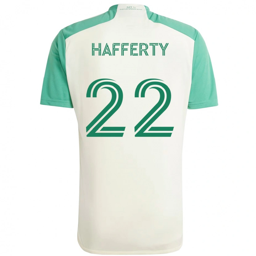 Danxen Męski Joe Hafferty #22 Zielony Czarny Wyjazdowa Koszulka 2025/26 Koszulki Klubowe