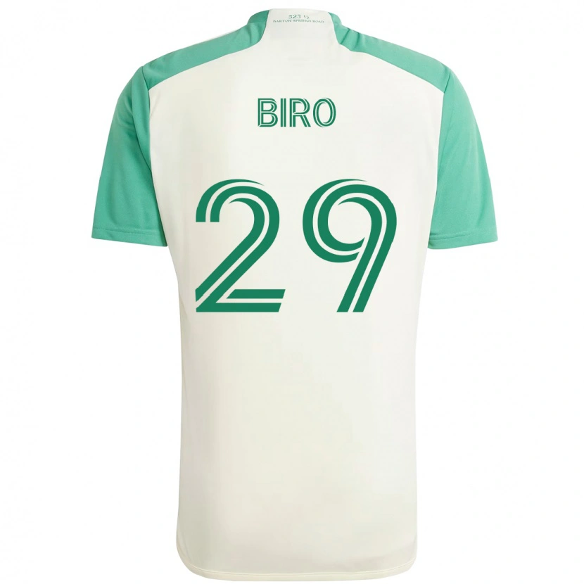 Danxen Męski Guilherme Biro #29 Zielony Czarny Wyjazdowa Koszulka 2025/26 Koszulki Klubowe