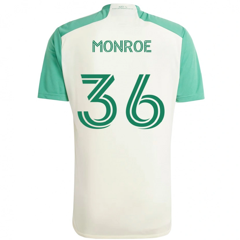 Danxen Męski Greg Monroe #36 Zielony Czarny Wyjazdowa Koszulka 2025/26 Koszulki Klubowe