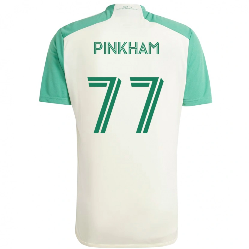 Danxen Męski Chris Pinkham #77 Zielony Czarny Wyjazdowa Koszulka 2025/26 Koszulki Klubowe