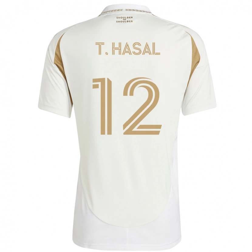 Danxen Męski Thomas Hasal #12 Czarny Brązowy Wyjazdowa Koszulka 2025/26 Koszulki Klubowe
