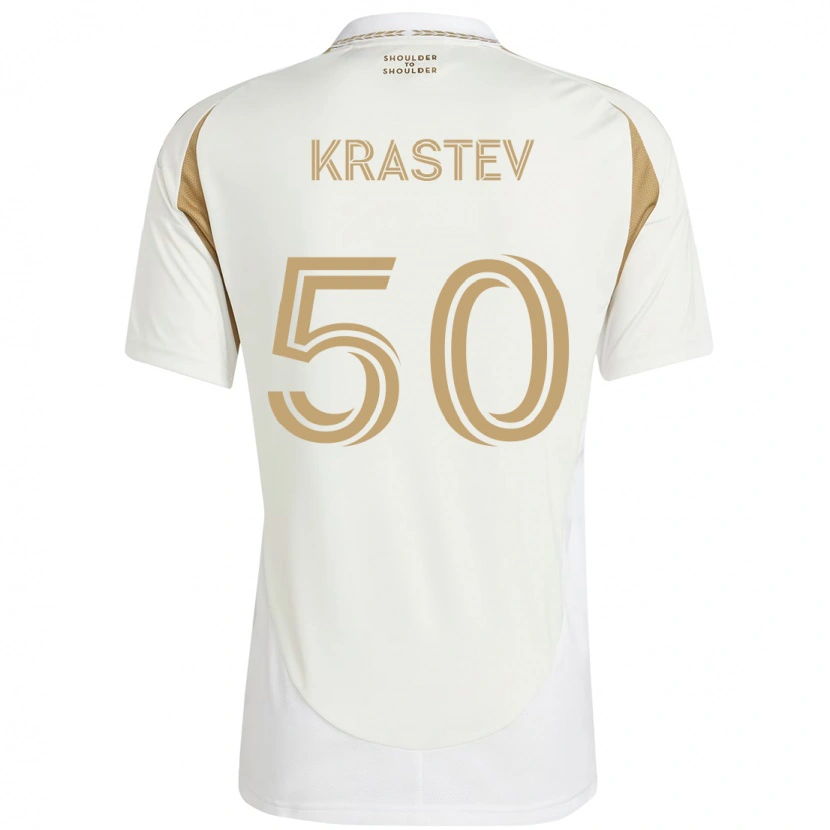 Danxen Męski Filip Krastev #50 Czarny Brązowy Wyjazdowa Koszulka 2025/26 Koszulki Klubowe
