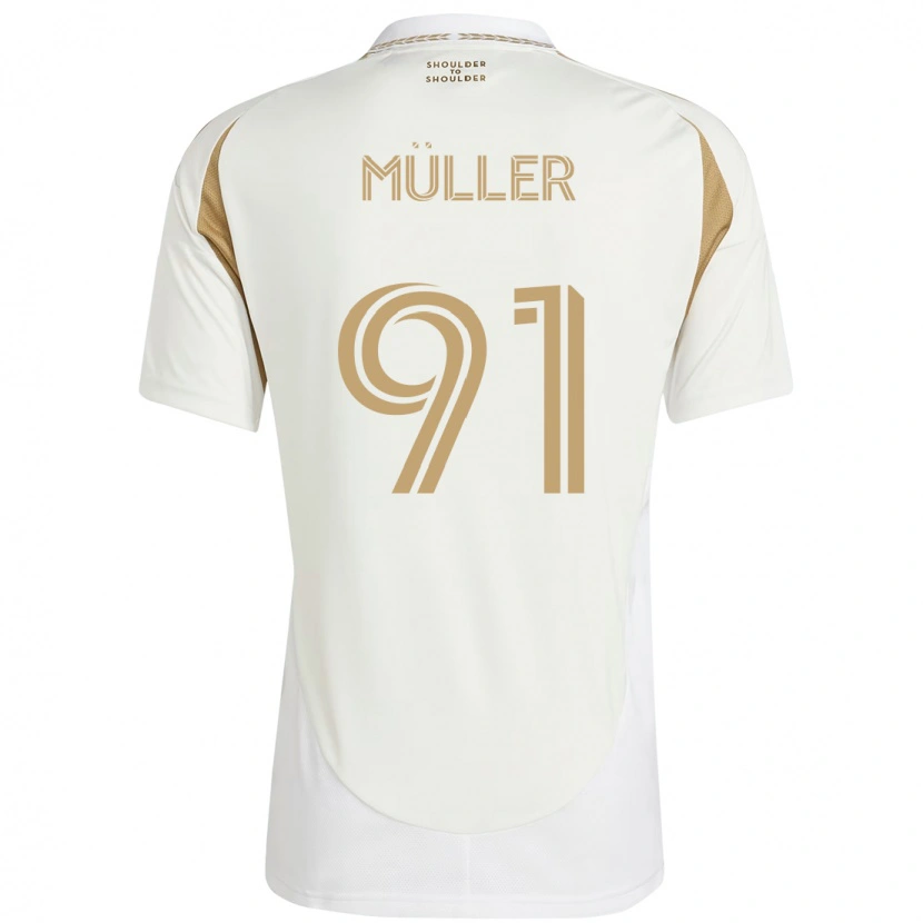 Danxen Męski Luis Müller #91 Czarny Brązowy Wyjazdowa Koszulka 2025/26 Koszulki Klubowe