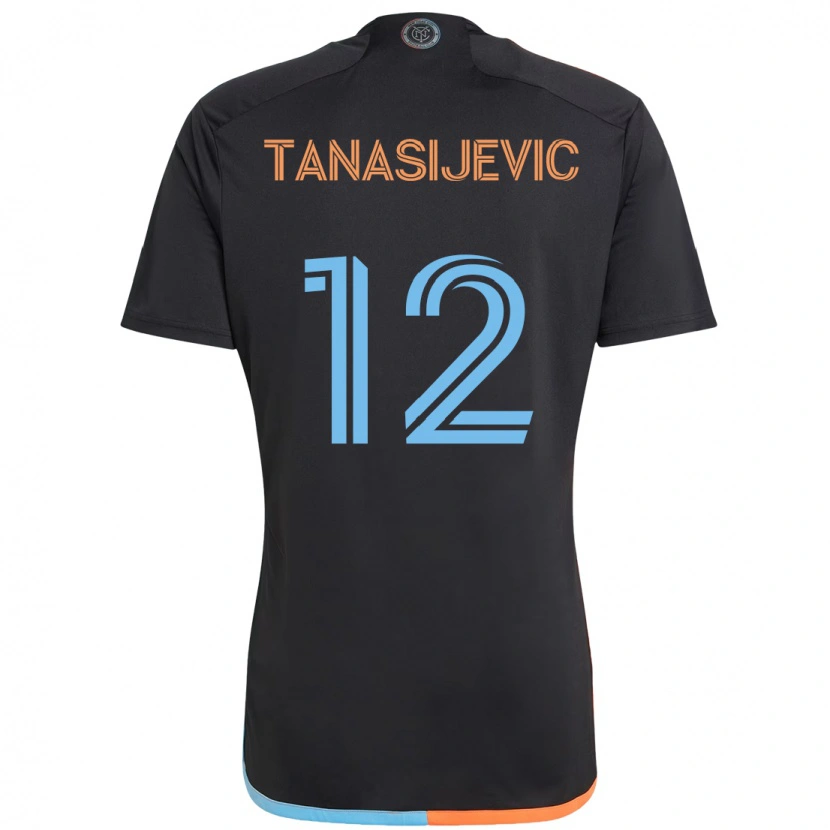 Danxen Męski Strahinja Tanasijević #12 Jasnoniebieski Wyjazdowa Koszulka 2025/26 Koszulki Klubowe