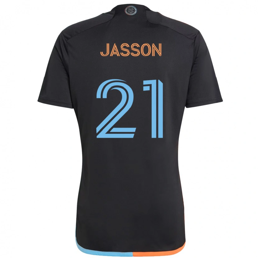 Danxen Męski Andres Jasson #21 Jasnoniebieski Wyjazdowa Koszulka 2025/26 Koszulki Klubowe