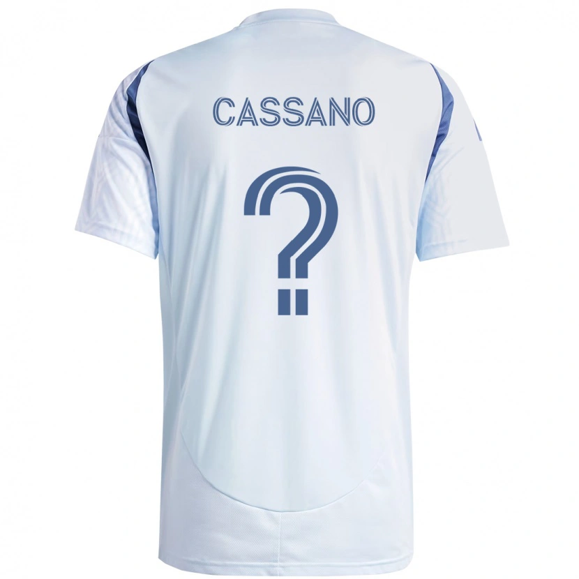 Danxen Męski Claudio Cassano #0 Czerwony Biały Wyjazdowa Koszulka 2025/26 Koszulki Klubowe