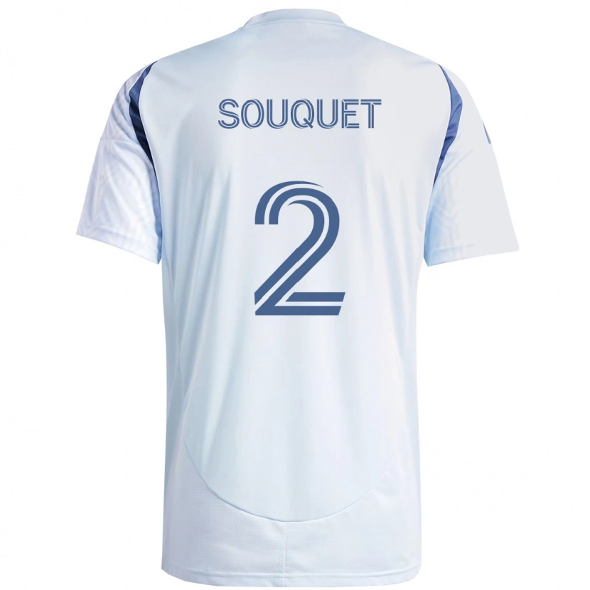 Danxen Męski Arnaud Souquet #2 Czerwony Biały Wyjazdowa Koszulka 2025/26 Koszulki Klubowe
